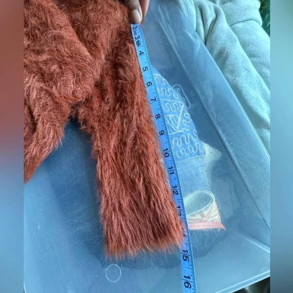 If it were me brown fuzzy sweater size XS